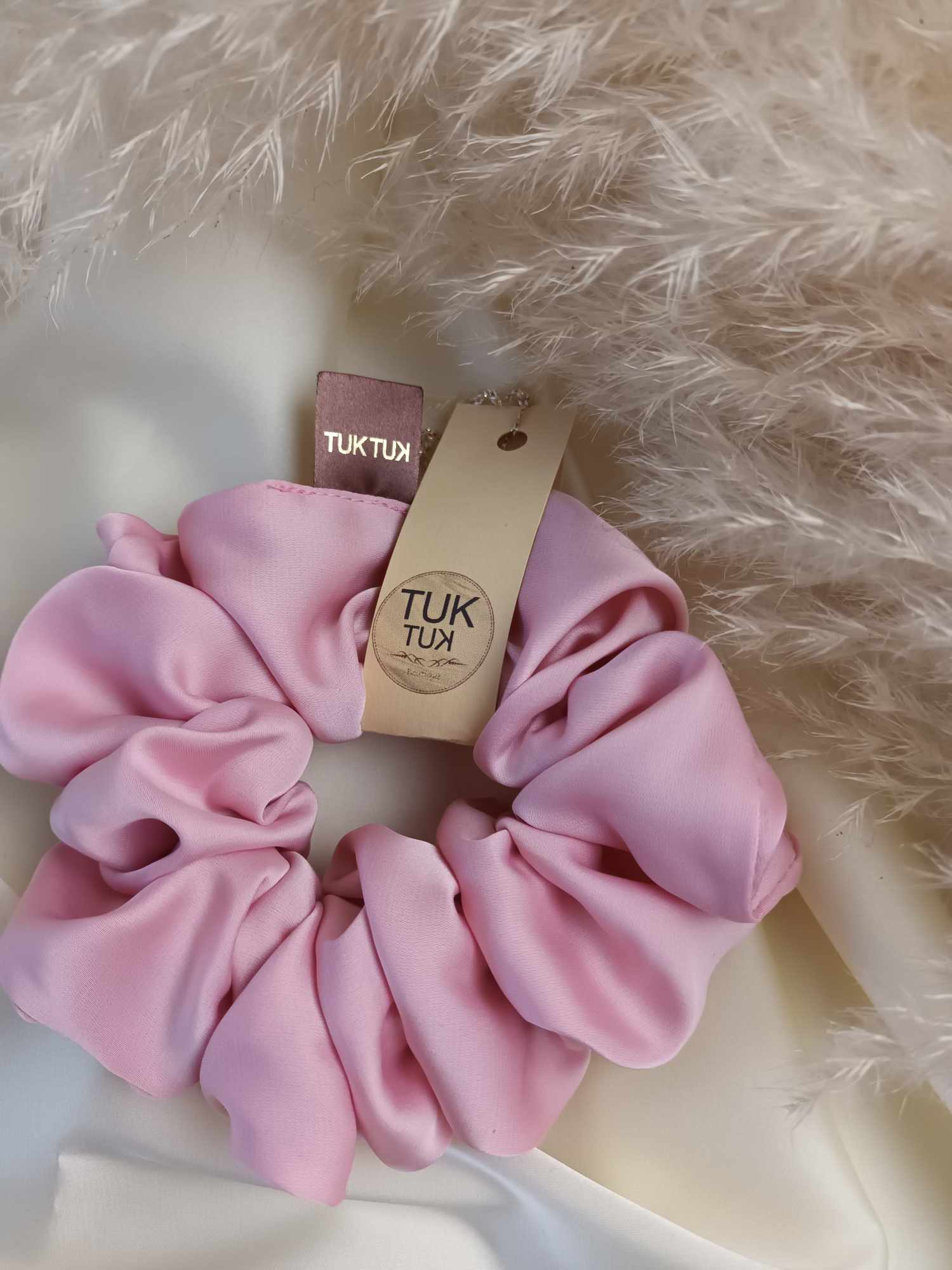 XL ŠILKINĖ PLAUKŲ GUMYTĖ ružava